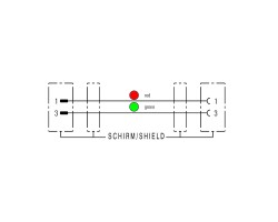 Шина - провод FBCEX PA M12 M-FM 1.5M (1785130150)