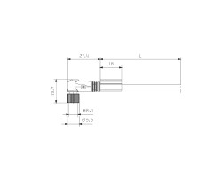 Шнур соединительный SAIL-M12GM8W-3-3.0U (9457980300)