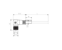 Шина - провод FBC PA M12 MA-FMA 2M (1076550200)