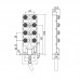 Пассивный распределитель SAI-8-F 4P FC 10M (1847980000)