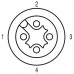 Шнур соединительный SAIL-M12GM12W-4-0.5U (9457310050)