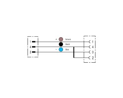 Шнур соединительный SAIP-M12GM12G-2/4-1.0U (1150610100)