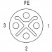 Силовой разъем SAIBW-3+PE/11-S-COD (1467870000)