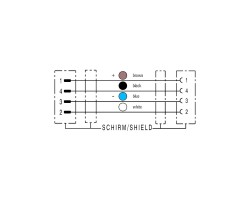 Шина - провод SAIL-M8GM8G-4S-1.5U-SB (1981900150)