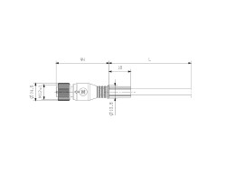 Шнур соединительный SAIL-M12BG-5-8.0U (9457910800)