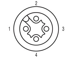 Шнур соединительный SAIP-M12GM12G-4-3.0U (1108840300)