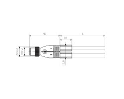 Шнур соединительный SAIL-ZW-M12BG-3-1.5V (1171890150)