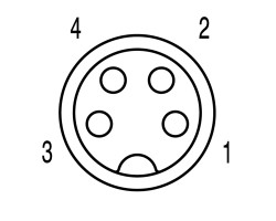 Встраиваемый штекер SAIE-M8B-4-0.5U-FP-M8 (1856140000)