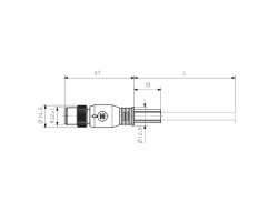 Шина - провод SAIL-M12G-CD-10B (1060111000)