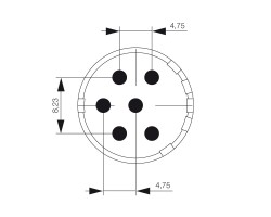 Вставки с контактами под пайку SAI-M23-SE-6-10MM (1224050000)