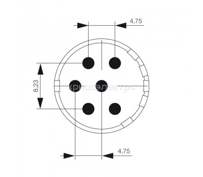 Вставки с контактами под пайку SAI-M23-SE-6-10MM (1224050000)