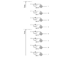 Пассивный распределитель SAI-8-M 4P Exi Z1 IL (1868370000)