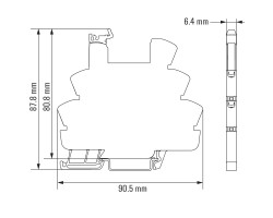 TRZ 60VUC 1CO EMPTY Основание реле (1123400000)