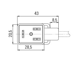 Клапанный штекер SAIL-VSB-M12G-1.0U (9457680100)