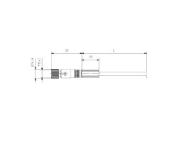 Шнур соединительный SAIL-M12GM8G-4-3.0U (9456660300)