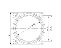 Встраиваемый штекер, пустой корпус SAIE-M23-L-HW (1170340000)