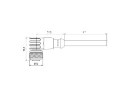 Шнур соединительный SAIL-M12BW-12-1.5U (1898240150)