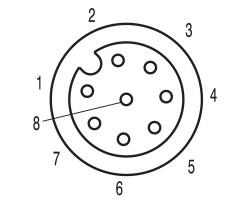 Встраиваемый штекер SAIE-M12B-8-0.5U-FP-M16 (1861210000)