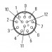 Шнур соединительный SAIB-M23-12P-ST-1,0M (1886440100)