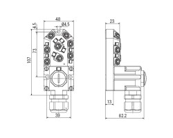 Пассивный распределитель SAI-8-M 3P M8 (1784670000)