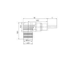 Шнур соединительный SAIL-M16BW-12-1.5U (1259010150)