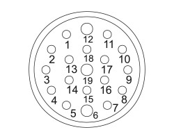 Соединительный разъем, вставка SAI-M23-BE-19 (1170130000)