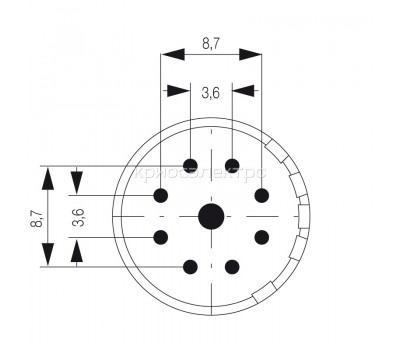 Вставки с контактами под пайку SAI-M23-SE-9-F (1224490000)