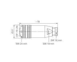 Гнездо произвольной сборки SAIB-5/9-7/8" (1292000000)