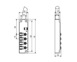 Пассивный распределитель SAI-8-F 4P M5 L5M (1851750000)