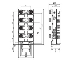 Пассивный распределитель SAI-8-SHB 5P FC (1872440000)