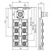 Пассивный распределитель SAI-8-M16 4P M12 (1831020000)