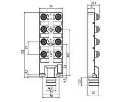 Пассивный распределитель SAI-8-SH 5P FC (1859140000)