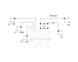 TRZ 5VDC 1CO EMPTY Основание реле (1123340000)