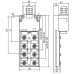 Пассивный распределитель SAI-8-MMS 4P M12 (1783530000)