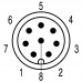 Встраиваемый штекер SAIE-M8S-8-0.2U-FP (1467590000)