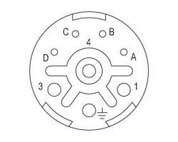 Соединительный разъем, вставка SAI-M23-BE-L-4/4 (1995810000)