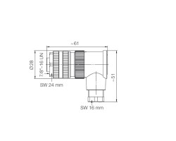 Гнездо произвольной сборки SAIBW-5/9-7/8" (1292020000)