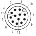 Шнур соединительный SAIL-M12GM12G-12-1.5U (1964400150)