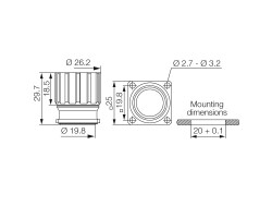 Соединительный разъем, пустой корпус SAIE-M23-S-RM (1169950000)