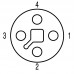 Встраиваемый штекер SAIE-M12B-4-T-0.2U-M16 (1467960000)