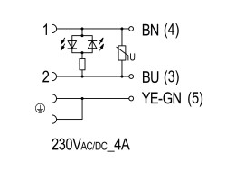 Клапанный штекер SAIL-VSA-10U-(230) (1891001000)