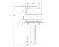 Встраиваемый штекер SAIE-M12B-5-2.0V-HW-PG9 (1233320000)