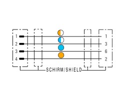 Шина - провод SAIL-M8BGRJ45-4S0.25UIE (1304030025)