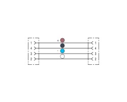 Шнур соединительный SAIL-M12BWM12W-4-8.0U (1009220800)