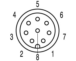 Встраиваемый штекер SAIE-M8B-8-0.2U-FP (1467630000)