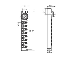 Пассивный распределитель SAI-8-S16/19P 4P M5 (1845860000)