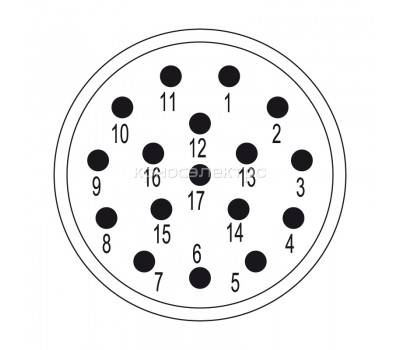 Соединительный разъем, вставка SAI-M23-SE-17 (1170100000)