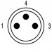 Встраиваемый штекер SAIE-M8S-3-0.5U-FP-M8 (1078730000)