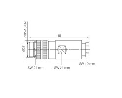 Штекер произвольной сборки SAIS-4/11-7/8" (1291950000)