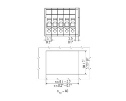 Проходная клемма PGK 4 BT BK (1288590000)